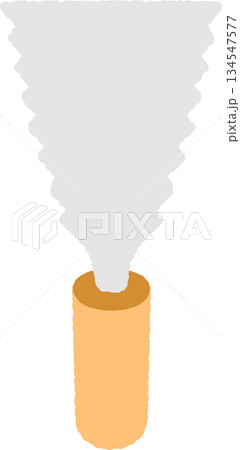 手書き風の単品アイコンイラスト　両刃鋸 134547577