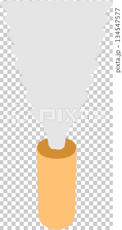 手書き風の単品アイコンイラスト　両刃鋸 134547577