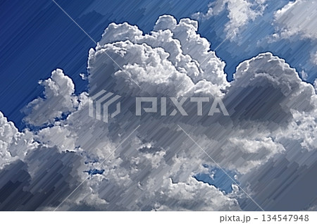 夏雲デジタルパステル画像2 134547948