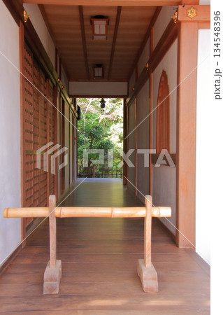 京都北山　ハクモクレンの有名な招善寺 134548396