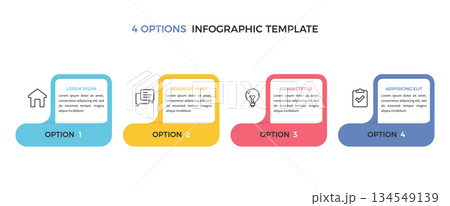 4 Options Infographic Template 4 Options Infographic Template 134549139