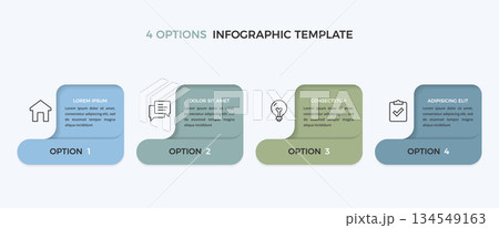 4 Options Infographic Template 134549163