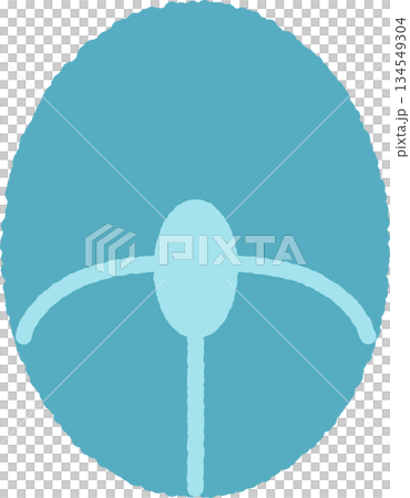 手書き風のシンプルアイコンイラスト　マウス 134549304