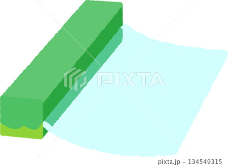 手書き風の単品アイコンイラスト　ラップ 134549315