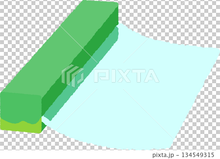 手書き風の単品アイコンイラスト　ラップ 134549315