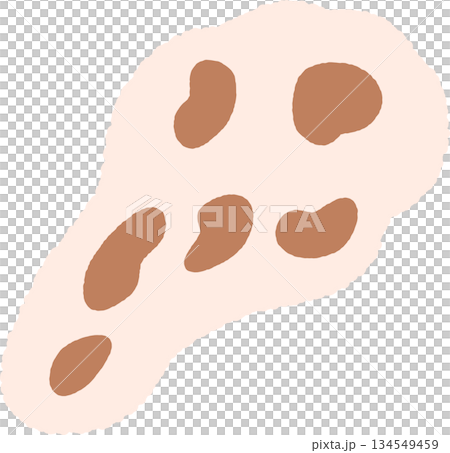 手繪單圖示插圖食物馕 134549459