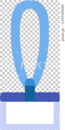 手書き風のシンプルアイコンイラスト　ネームプレート 134549460