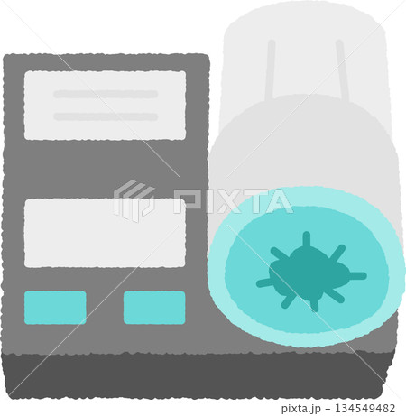 手書き風の単品アイコンイラスト 血圧計 手書き風の単品アイコンイラスト 血圧計 134549482