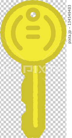 Simple hand-drawn icon illustration: key Simple hand-drawn icon illustration: key 134549483