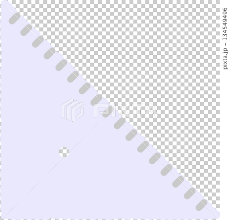 手繪單一圖示插圖：三角板 134549496