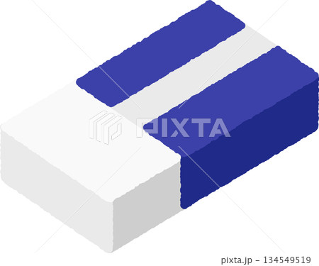 手書き風の単品アイコンイラスト 消しゴム 手書き風の単品アイコンイラスト 消しゴム 134549519