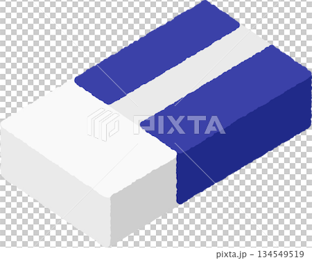 Hand-drawn single icon illustration: eraser Hand-drawn single icon illustration: eraser 134549519