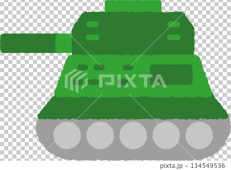 Hand-drawn single icon illustration: Tank Hand-drawn single icon illustration: Tank 134549536
