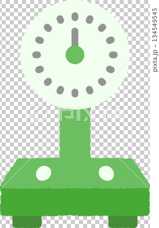 手書き風の単品アイコンイラスト　体重計 134549545