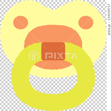 簡單的手繪圖示插圖：奶嘴 134549717