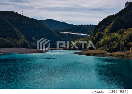 名越屋沈下橋から眺める 名越屋沈下橋から眺める 134549845