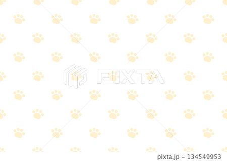 あしあとパターン黄色 あしあとパターン黄色 134549953