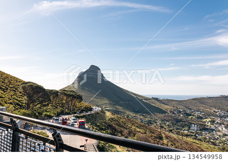 Lion's Head mountain travel destination. Cape Town, South Africa 134549958