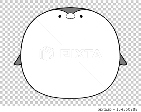 黑白可愛企鵝相框 134550288