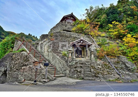 石見銀山 観世音寺の景観 石見銀山 観世音寺の景観 134550746