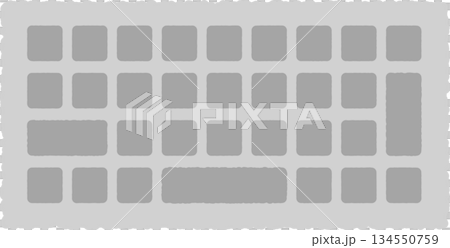 Simple handwritten icon illustration keyboard Simple handwritten icon illustration keyboard 134550759