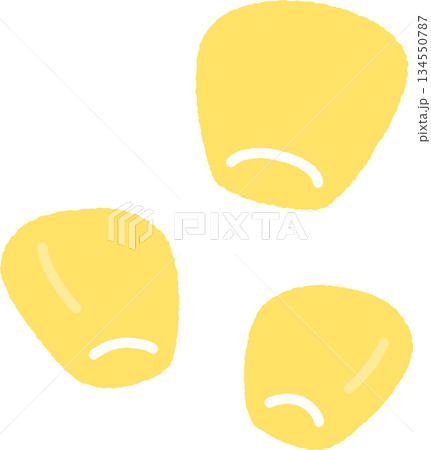手書き風の単品アイコンイラスト　野菜　コーン 134550787