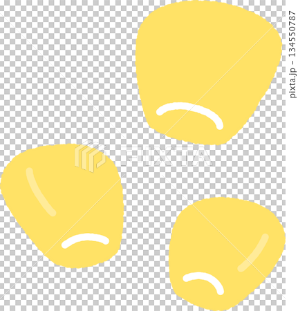 手書き風の単品アイコンイラスト　野菜　コーン 134550787