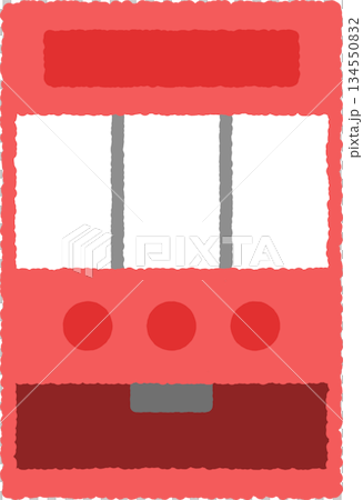 Hand-drawn icon slot machine 134550832