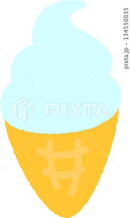 手書き風の単品アイコンイラスト 食べ物 ソフトクリーム 手書き風の単品アイコンイラスト 食べ物 ソフトクリーム 134550835