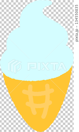 手書き風の単品アイコンイラスト 食べ物 ソフトクリーム 手書き風の単品アイコンイラスト 食べ物 ソフトクリーム 134550835