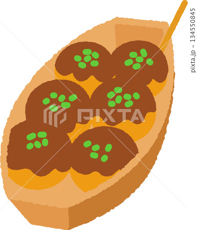 手書き風のアイコン　一舟のたこ焼き 134550845