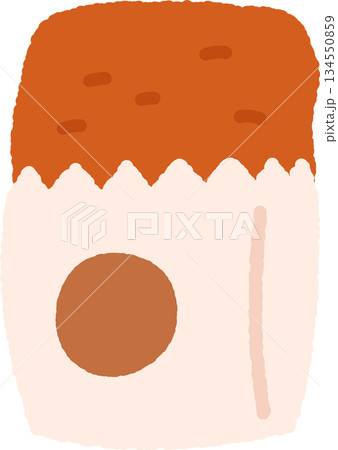 手書き風の単品アイコンイラスト 食べ物 チキン 手書き風の単品アイコンイラスト 食べ物 チキン 134550859