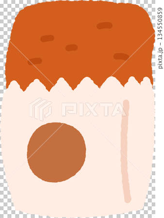 手書き風の単品アイコンイラスト 食べ物 チキン 手書き風の単品アイコンイラスト 食べ物 チキン 134550859