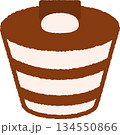 手書き風の単品アイコンイラスト　ティラミス 134550866