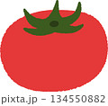 手書き風の単品アイコンイラスト　野菜　トマト 134550882
