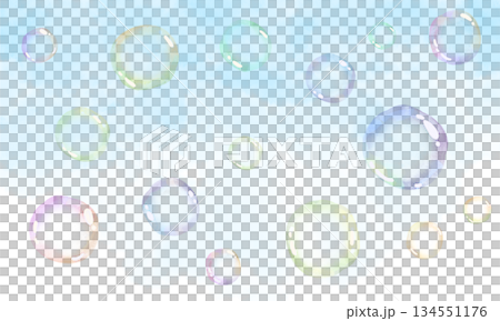 肥皂泡和天空背景插圖 肥皂泡和天空背景插圖 134551176