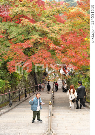 紅葉と少年 134551519