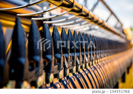 Modern agricultural machinery and equipment. Combine harvester. 134551768