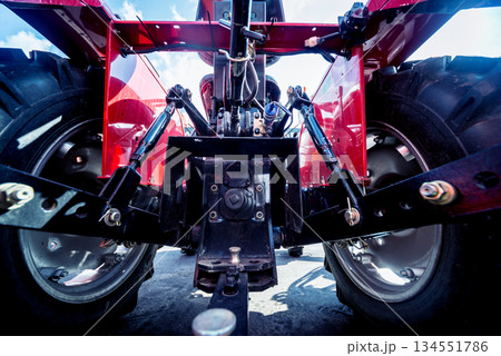 Modern agricultural machinery and equipment. Industrial details. Modern agricultural machinery and equipment. Industrial details. 134551786