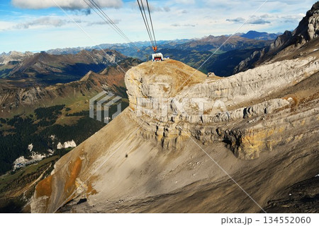 cable car station on the mountain cable car station on the mountain 134552060