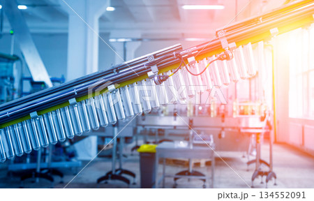 The plastic bottle blowing machine. PET preforms for blowing of plastic bottles 134552091