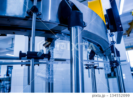 The plastic bottle blowing machine. PET preforms for blowing of plastic bottles 134552099