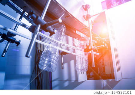 The plastic bottle blowing machine. PET preforms for blowing of plastic bottles 134552101