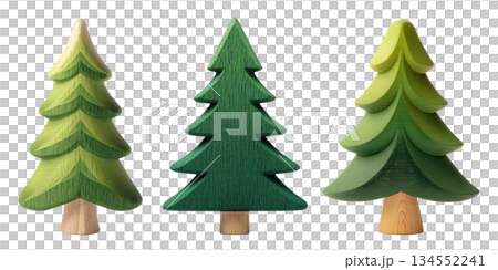 Green Christmas Tree Collection 134552241