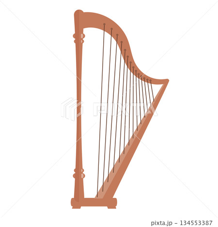 harp vector illustration harp vector illustration 134553387