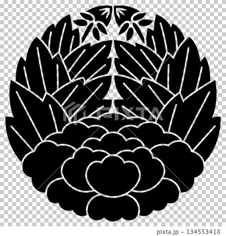 This is the family crest. It is called apricot leaf peony. This is the family crest. It is called apricot leaf peony. 134553418