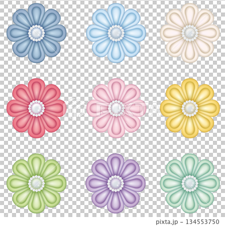 Tsumami-zaiku Round Knob Set 134553750