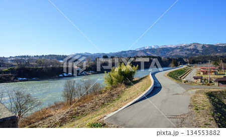 最上川三難所　三ヶ瀬と散歩道　山形県 134553882