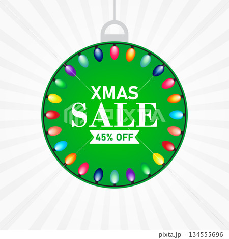 Xmas Sale 45% Off Christmas Discount Ornament Tag 134555696