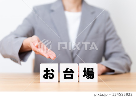 お台場のブロックとスーツを着たミドル女性ビジネスウーマン お台場のブロックとスーツを着たミドル女性ビジネスウーマン 134555922